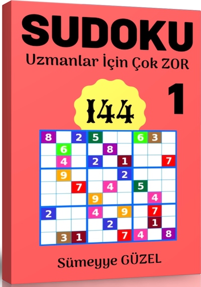 Uzmanlar için Çok Zor Sudoku Kitap Seti 3 Kitap
