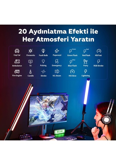 Ulanzi Vl119 10w Rgb Tüp Led Işık - Yeni Versiyon