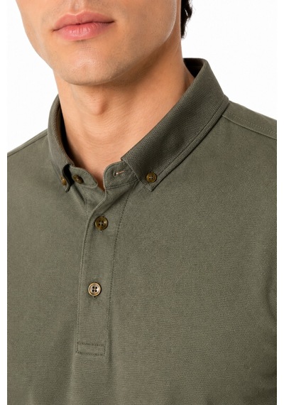 Baglan Erkek Polo Yaka Kısa Kollu Tişört Regular Kalıp T6073 Bgl-st05551 Haki