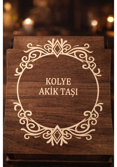 Doğal Akik Taşı Mor El İşi Tasarım Kolye Diğer