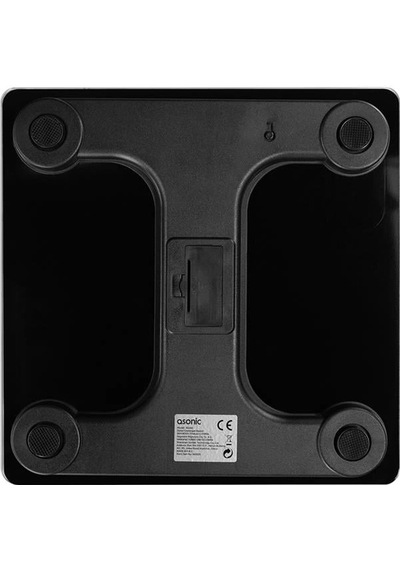 Asonic Bs260 Siyah 260x260 Mm Dijital Bluetooth Baskül 2 Aaa Pil li