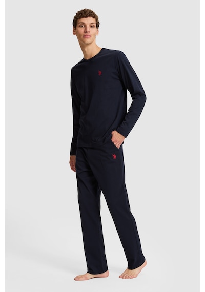 U.S. Polo Assn. Erkek Lacivert Pijama Takımı 50333268-vr033