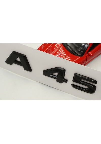 A 45 Bagaj Parlak Siyah ABS 3M 3D Yazı Logo