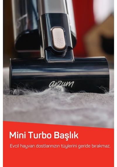 Arzum AR4208 Magiclean Propower Şarjlı Dikey Süpürge 500 W BLDC Motor Gücü 60 Dk Kullanım