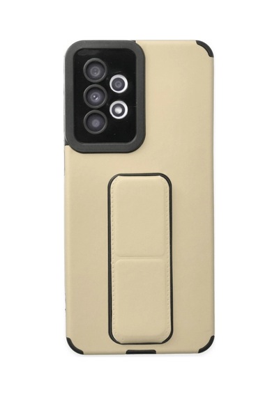 Samsung Galaxy Uyumlu A33 5g Kılıf Mega Standlı Silikon - Gold -