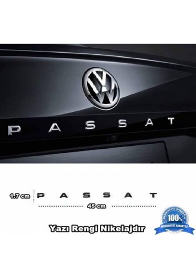Vw Passat Bagaj Yazısı Plastik 45Cm X 1.7Cm B5-B6-B7-Cc-B8 Uyumlu (473821213)