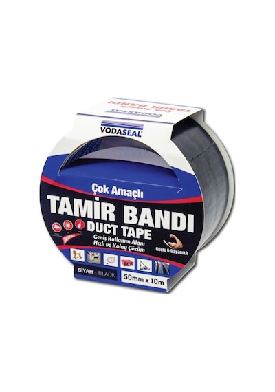 Vodaseal Duck Tape Tamir Bandı 50mmx10m Siyah