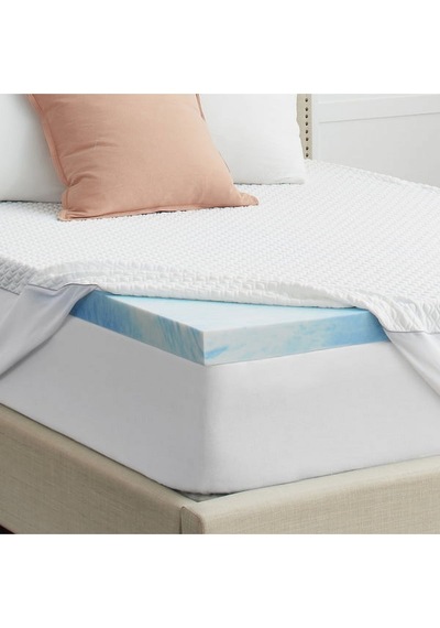 Ecotopper - 4 Cm Marble Mermer Desenli Hr Destek Sünger Yatak Pedi