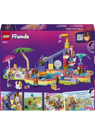 LEGO® Friends Su Parkında Eğlence 42676 - 6 Yaş ve Üzeri Çocuklar için 2 Mini Bebek İçeren Oyuncak Yapım Seti (278 Parça)