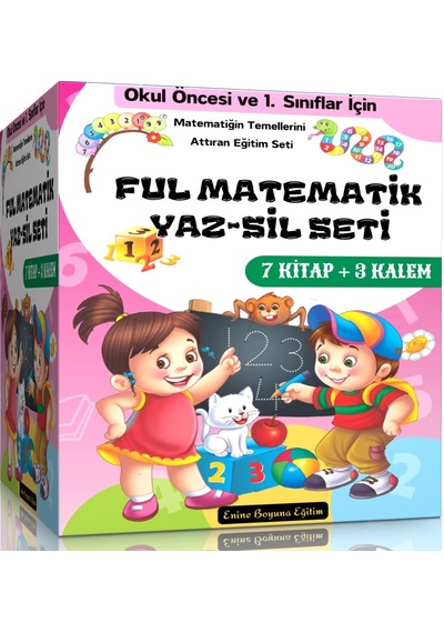 Okul Öncesi Ve Birinci Sınıflar İçin Ful Matematik Yaz-sil Seti