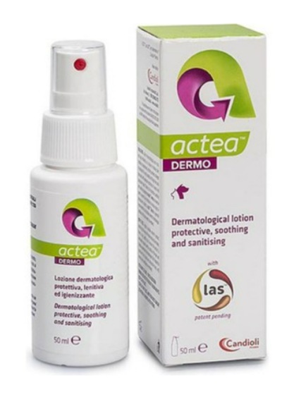 Candioli Actea Dermo Dermatolojik Losyon Sprey 50 Ml Kedi Ve Köpek İltihap, Kaşıntı Ve Cilt Enfeksiyonu Desteği
