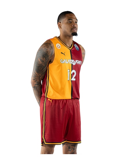 Galatasaray Puma 2024/2025 Parçalı İç Saha Basketbol Forma 68932301 Sarı - Kırmızı