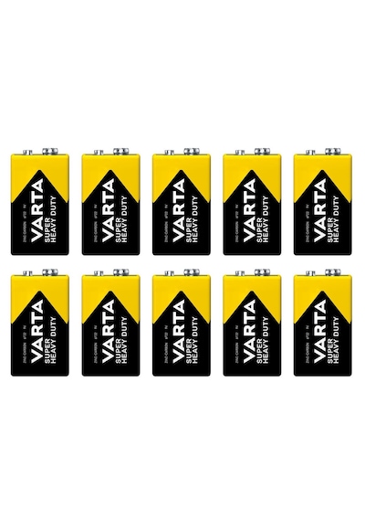 Varta 6F22 Çinko Karbon Shrink 9 V Pil 10 Adet