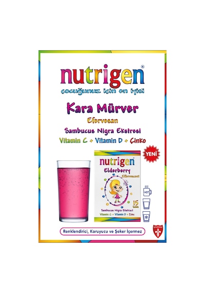 Nutrigen Elderberry Kara Mürver Efervesan 15 Saşe