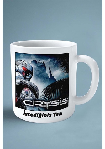 Crysis Oyun Baskılı Kupa Bardak Çift Taraflı Baskı Kişiye Özel Model 5 Çok Renkli