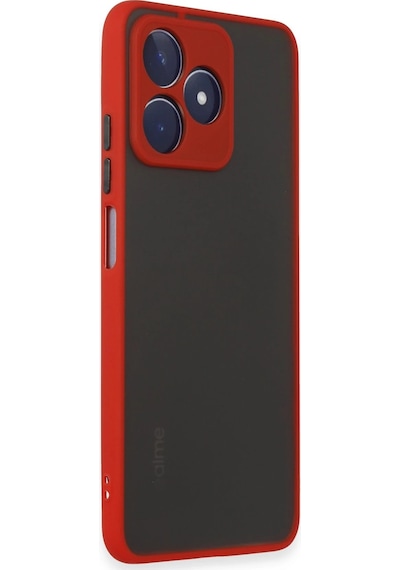Muratech Newface Realme C53 Kılıf Montreal Silikon Kapak - Kırmızı