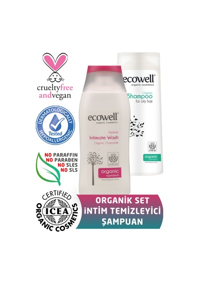 Ecowell Organik İntim Temizleyici 200 ML + Şampuan 300 ML