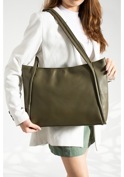 Nou Çift Saplı Salaş Model Vintage Shopper El Ve Omuz Çantası