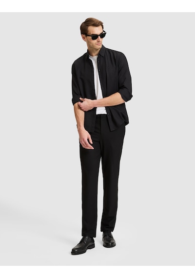 Pierre Cardin Siyah Slim Fit Dokulu Uzun Kollu Gömlek 50333820-vr046
