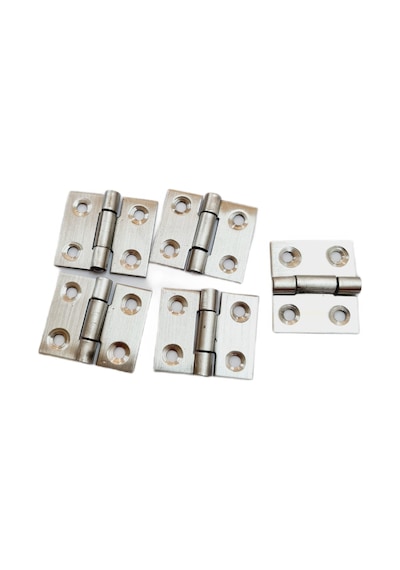 Paslanmaz Çelik 4 Cm Dar Yaprak Menteşe 40x36x1 Mm Dayanıklı Mini Menteşe 5 Li Set