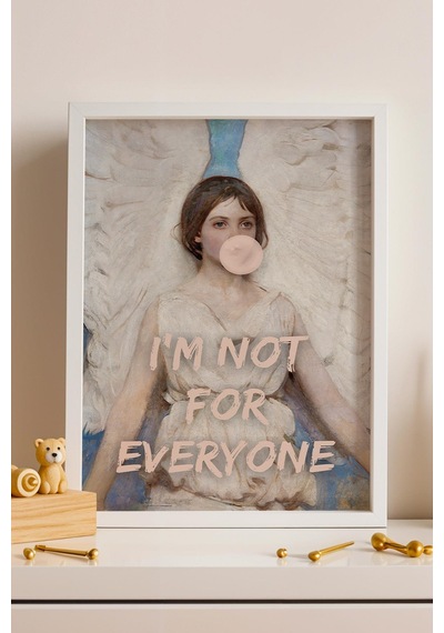 I Am Not For Everyone Çerçeveli Tablo Abbott Handerson Thayer Angel Genç Odası İçin Dekor Altered Art