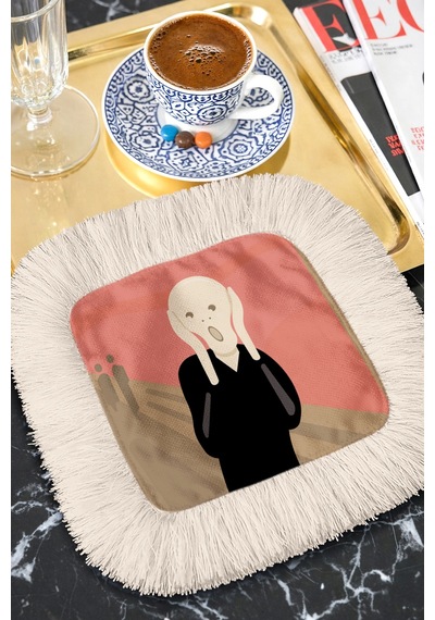 Modern Sanat Esintili Saçaklı Sunum Peçetesi-ikonik Ekspresyonist Rustik Krem Bardak Altlığı Mendil Pastel Kanyon Kumtaşı Modern Sanat Esintili Saçaklı Sunum Peçetesi-ikonik Ekspresyonist Rustik Krem Bardak Altlığı Mendil Pastel Kanyon Kumtaşı