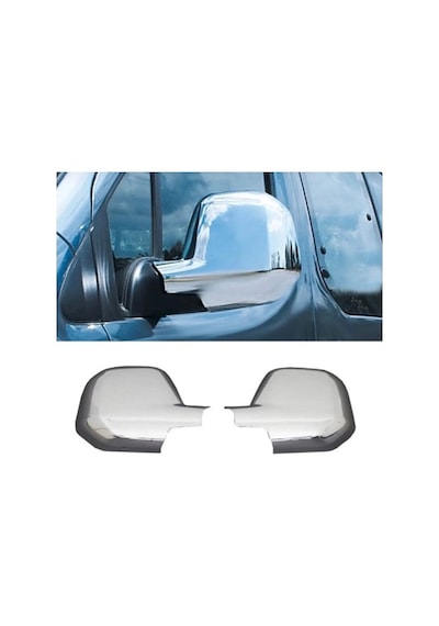 Peugeot Partner Tepee 2008-2012 Ayna Kapağı Abs Krom 2 Parça