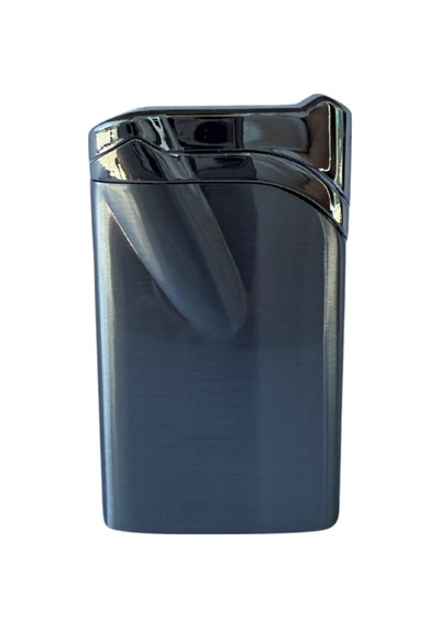 Premiumquality Tek Torch Pürmüz Gümüş Metal Puro Çakmağı - Tr8637