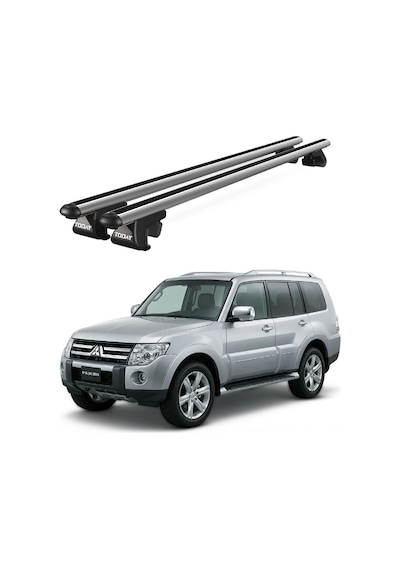 Venüs Mitsubishi Pajero 5d 2011-2021 Uyumlu Gri Ara Atkı Port Bagaj Tavan Barı