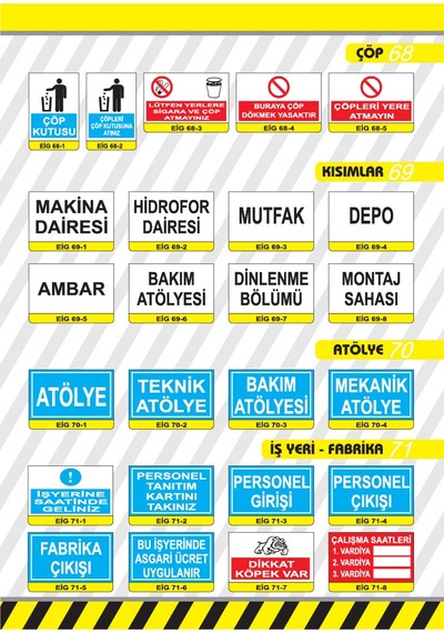 Pvc 0,50 Mm Dikkat Köpek Var İkaz Levhası - 2 Adet