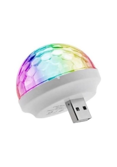 Usb Mini Disko Topu 4w Ledli Small Magic Ball Sihirli Disco Topu