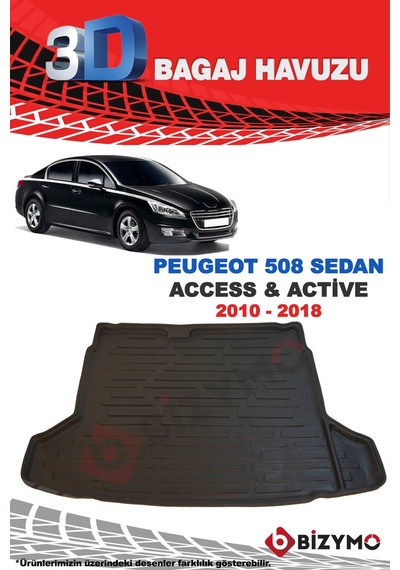 Peugeot 508 Sedan Access ve Active 2010-2018 Bagaj Havuzu Bizymo