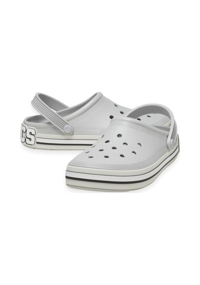 Crocs 209651 Off Court Logo Clog Gri Erkek Terlik Gri