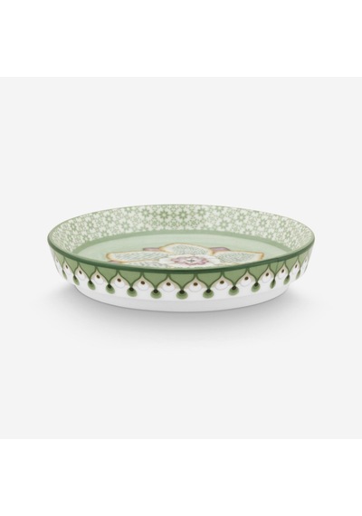 Yeşil Porselen Çay Tabağı 9 Cm