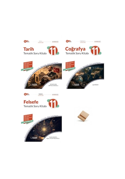 Palme 11. Sınıf Maarif Tematik Tarih Coğrafya Ve Felsefe 3lü Set Soru Kitabı + Telefon Standı