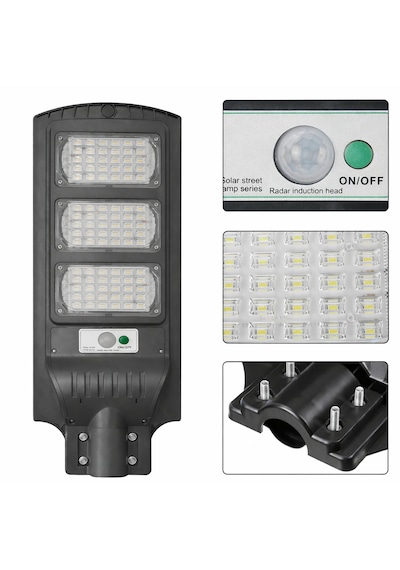 Forlife 300watt Güneş Enerjili Solar Premium Sokak Yol Ve Bahçe Aydınlatma Lambası 1 Adet