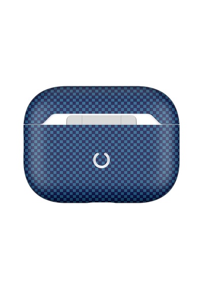 Apple Uyumlu  AirPods Pro 2 Zore Airbag 43 600d Karbon Fiber Kulaklık Kılıfı Lacivert