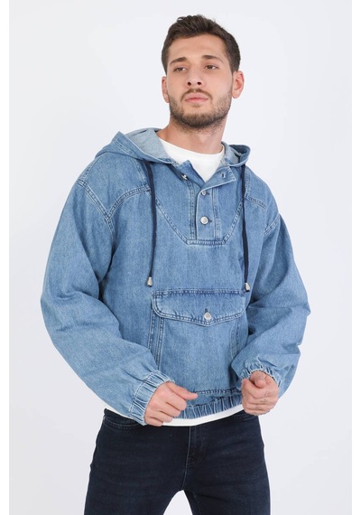 Keepout Erkek Jean Sweatshirt Mavi 001