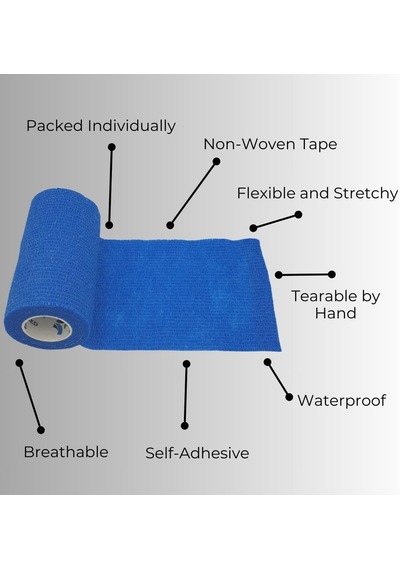 Esnek Karbon Bandaj Sabitleme Bandı Kırmızı 10 Cm X 4,5 M İç Kısım 6 Adet, 10 Cm Genişliğinde, 4,5 M Esnek, Elastik Kohasive Kendinden Yapışkanlı Spor Sabitleme Bandajı