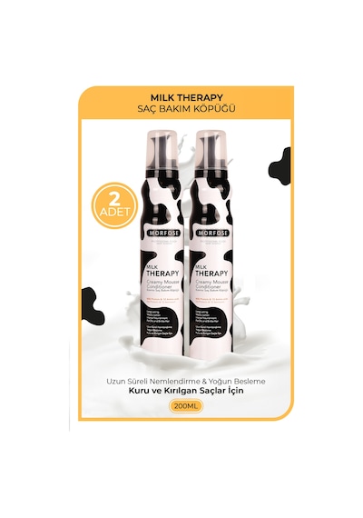 Morfose Milk Therapy Saç Köpüğü 2 x 200 ML