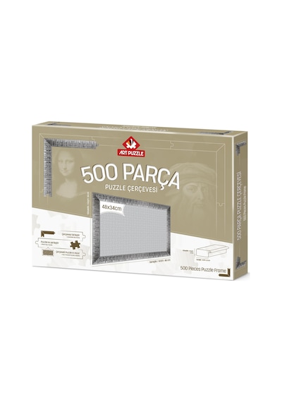 Art Puzzle Gümüş 500 Parça Demonte Puzzle Çerçevesi