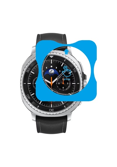 Samsung Galaxy Watch 8 46mm Classic Uyumlu Kolay Kurulum Aparatlı Temperli Cam Ekran Koruyucu