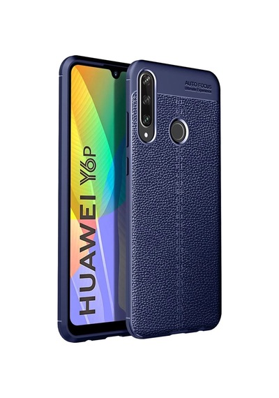 Huawei Y6p Uyumlu Kılıf Auto Focus Kapak - Lacivert