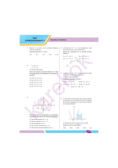 Karekök 2025-2026 10 Sınıf Fransızca Matematik 10e Année
