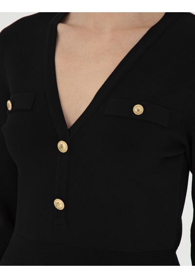 Pierre Cardin Kadın Siyah Elbise Triko 50290605-vr046 Siyah Pierre Cardin Kadın Siyah Elbise Triko 50290605-vr046 Siyah