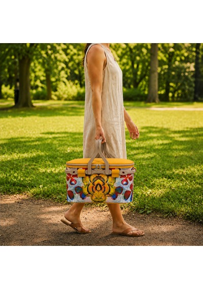 25 Lt Piknik Sepeti 1308 Picnic Bag -361 Karışık/Çok Renkli