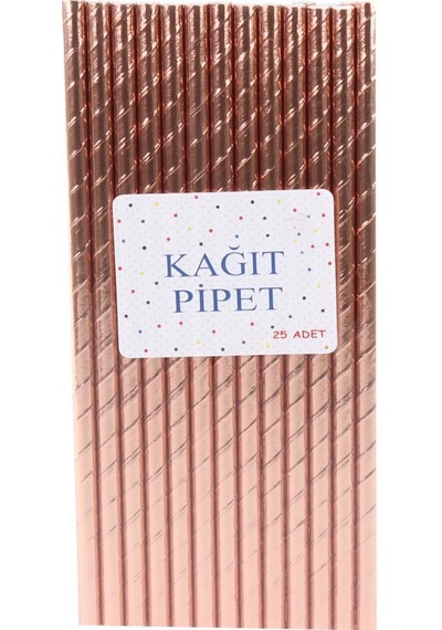 Pipet Kağıt Rose Gold 25'li