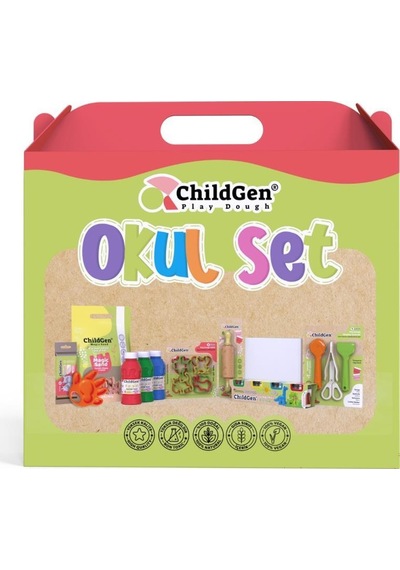 Childgen Okul Seti Çok Renkli