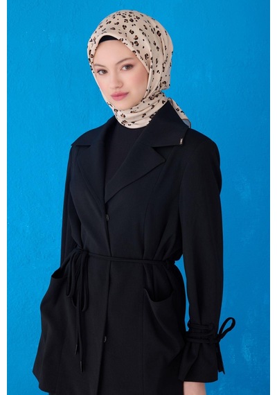 Belli %100 Twill İpek Eşarp 4126d 32 Azur