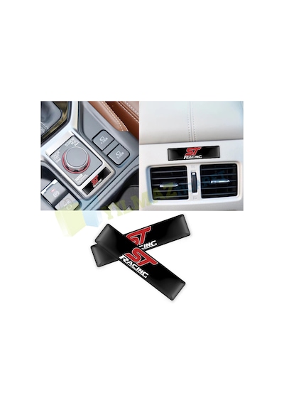 Ford St Racing Kapı Kolu Torpido Ayna Damla Sticker Etiket